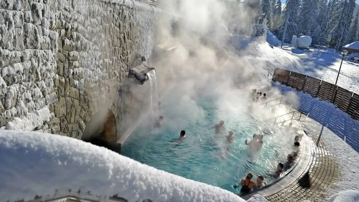 Zakopane thermal baths private tour from Krakow with mountain views and driver
